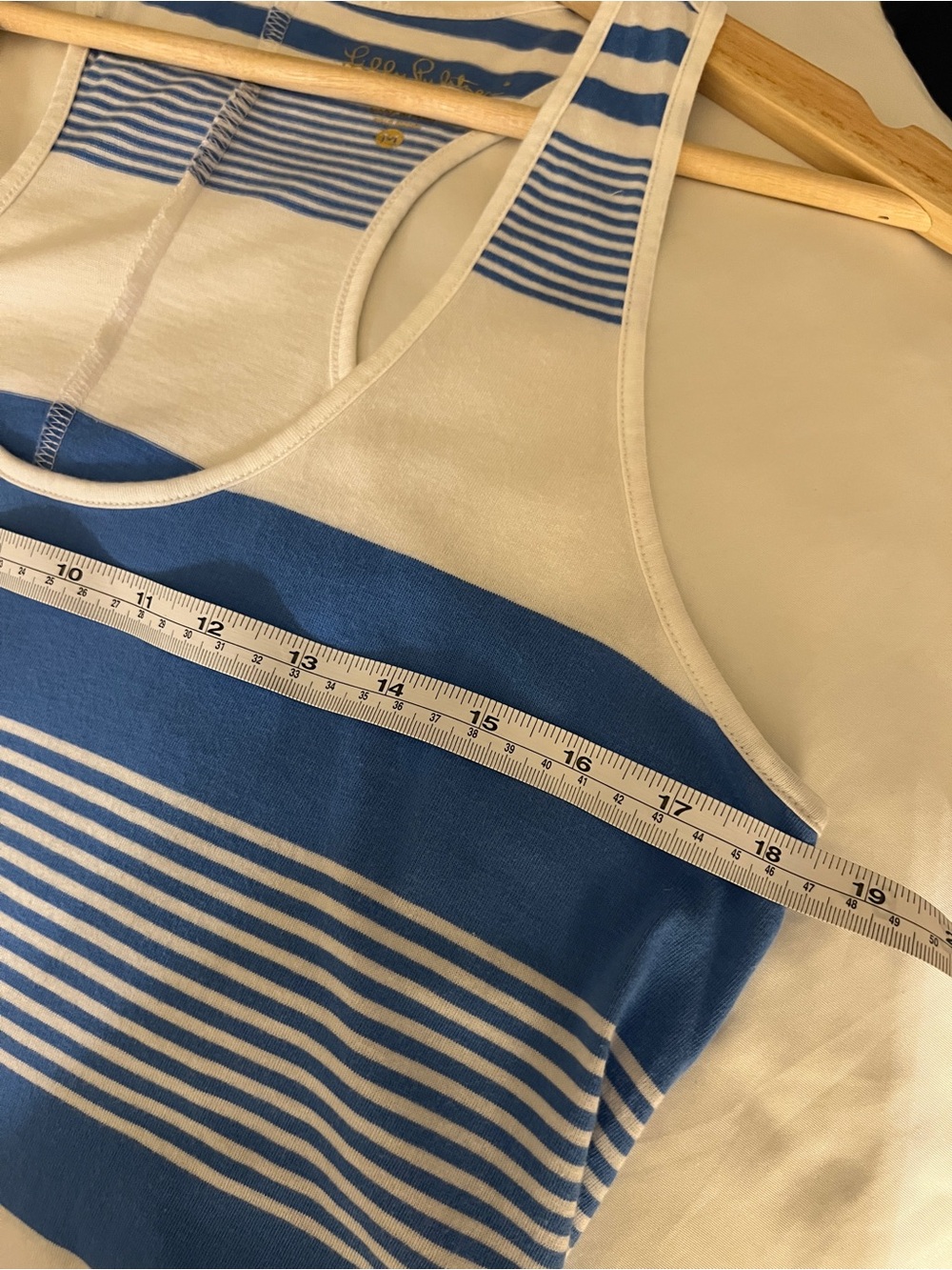 Lilly Pulitzer Bay Blue Coconut Striped Tank Dress-Medium - Picture 6 of 7